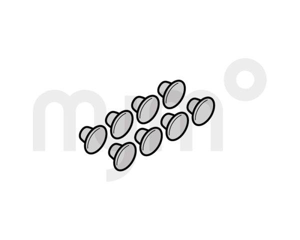 Set Tapa protectora para perforación de bisagra RAL 9002 de Hörmann 3060798