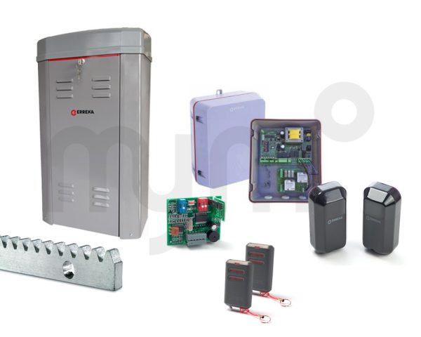 Kit motor electromecánico 400V para puertas correderas industriales de hasta 4000 KG. HIPPO Erreka.