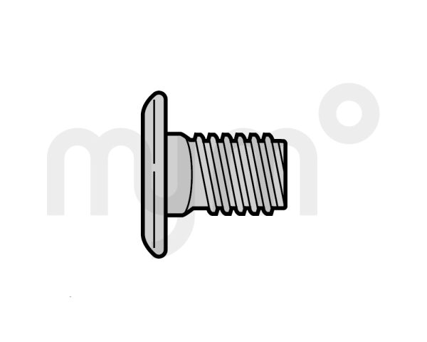 Tornillo de cabeza plana con cuello cuadrado de Hörmann 4003533