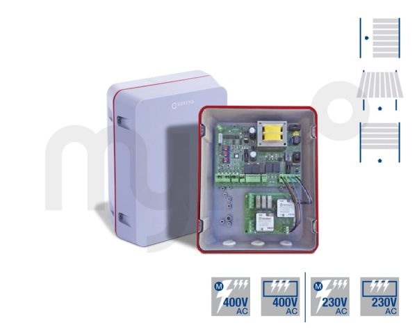 Cuadro de maniobras UNIVERSAL Erreka VIVO-T101 para puertas seccionales industriales trifásico