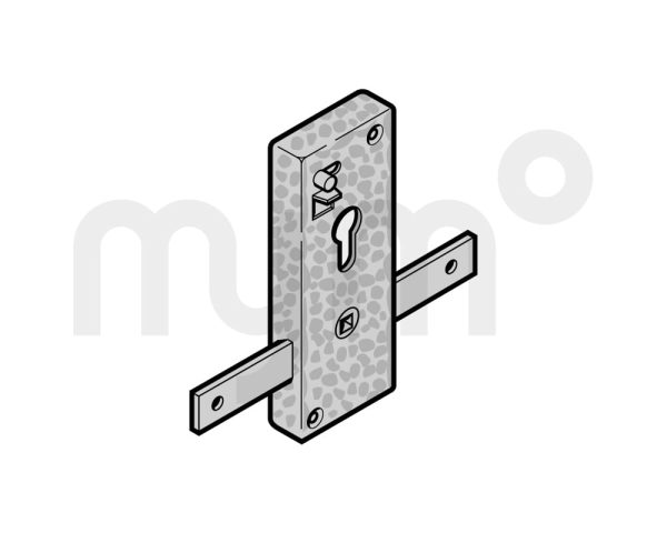 Cerradura de bombín, TS 42 mm (solo para juego de manillería de tirador exterior) de Hörmann