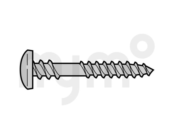 Tornillo con cabeza alomada Chapa / rosca Spax 6,5 × 35 de Hörmann