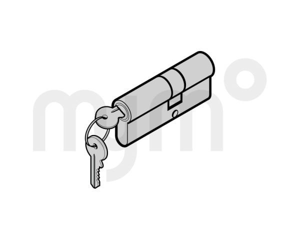 Bombín de cilindro doble F6 Extra para puerta peatonal incorporada con RC2, de llaves diferentes 35,0 + 30,0 mm de Hörmann