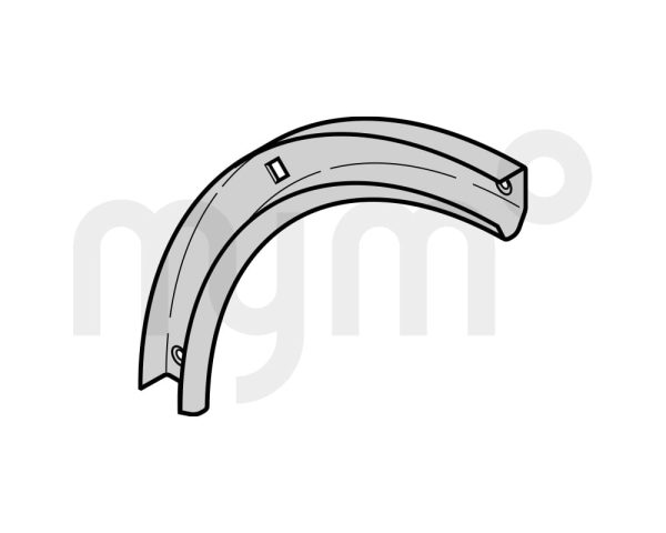 Tornillos de cabeza plana M8 × 13, T30, galvanizados Curva de carril-guía 90° de Hörmann