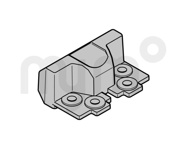 Pieza deslizante LPU 42 (alto intermedio), LPU 67 - Soporte de rodillos plegable / posición de ventilación de Hörmann