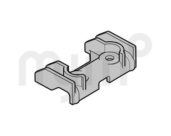 Pieza deslizante LPU 42 (medida estándar) - Soporte de rodillos plegable / posición de ventilación de Hörmann