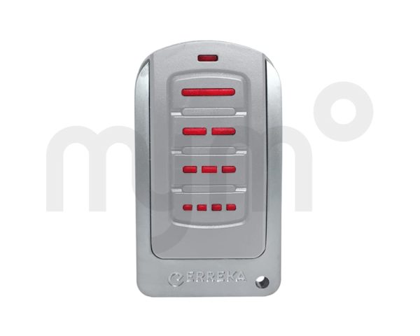 Mando IRIS EVO - emisor Erreka 4 pulsadores código roller code frecuencia 433 MHZ GRIS