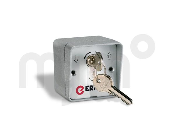 SELECTOR DE LLAVE DE SUPERFICIE 2 CONTACTOS DE ALUMINIO ERREKA LSESU-002