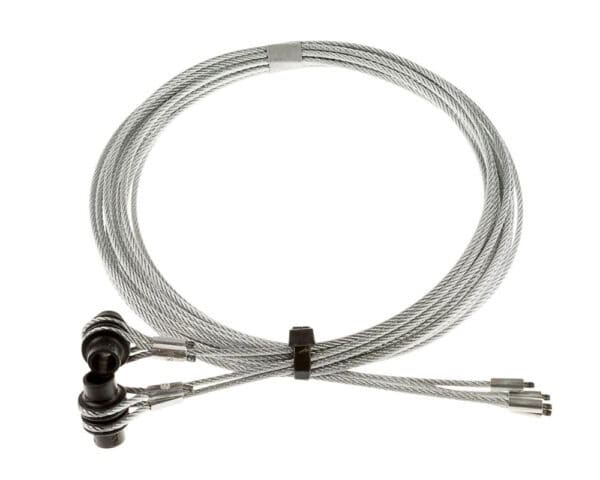 Cables metálicos Ø 3 mm, guías Z con alojamiento del cable, completo por puerta de Hörmann 3064348