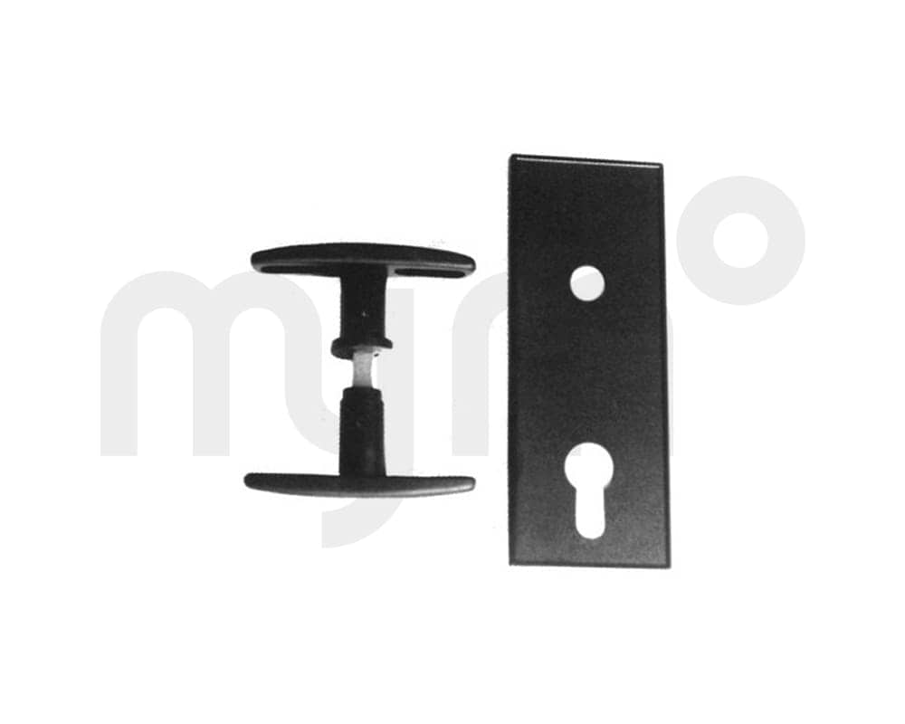 MANETA Y ESCUDO NYLON NEGRO (JUEGO) 30910004