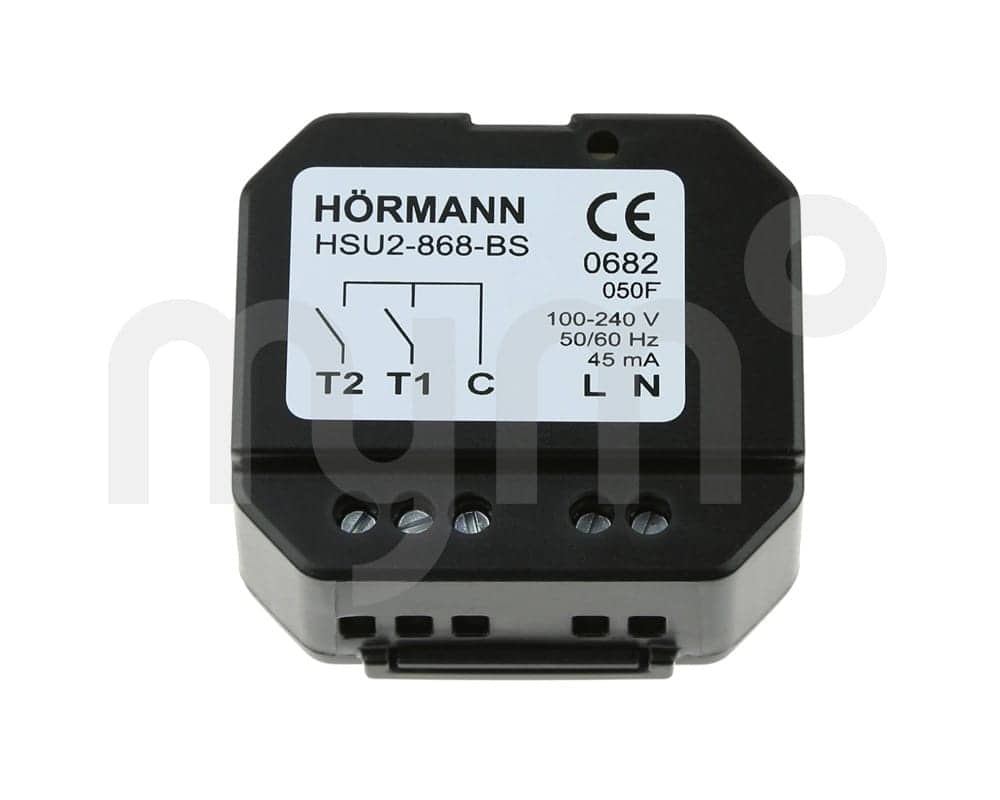 Emisor empotrado 868 MHz BiSecur de 2 canales HSU 2 BS de Hörmann 439743