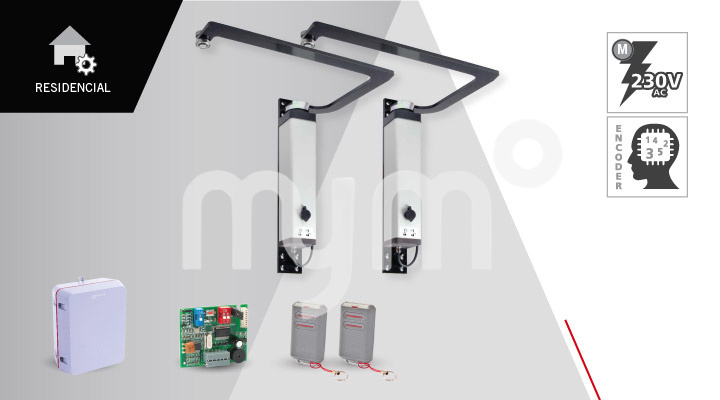 DRACO4 - KIT RECOMENDADO MOTOR PARA PUERTA HASTA 10m²