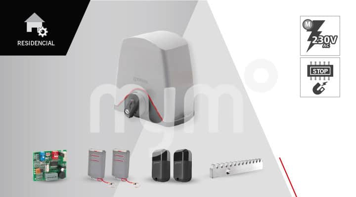 KIT MOTOR ERREKA PUMA PARA PUERTAS CORREDERAS DE HASTA 400 KG