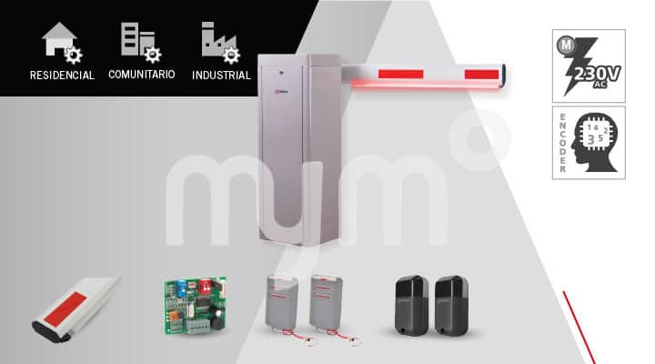 KIT BARRERA ERREKA ULTRA3 HASTA 6M DE PASO ( 230VAC )