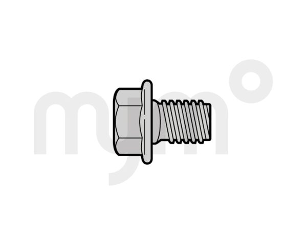 Tornillo hexagonal con diente de bloqueo, galvanizado de Hörmann 3053151