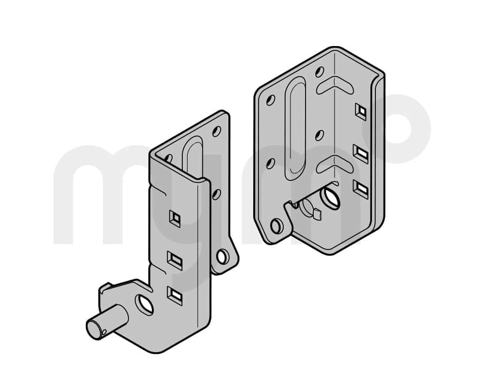 Pieza de fijación 67-5 RAL 9002 izquierda de Hörmann 3094937