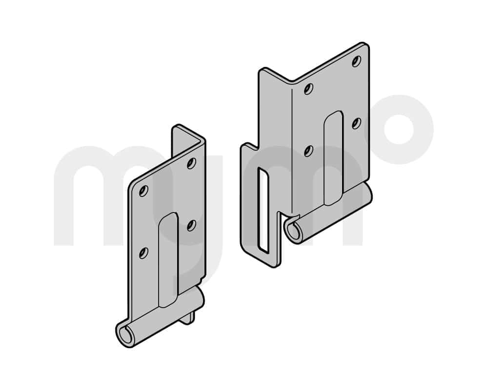 Pieza de fijación 67-4 RAL 9002 derecha de Hörmann 3094863