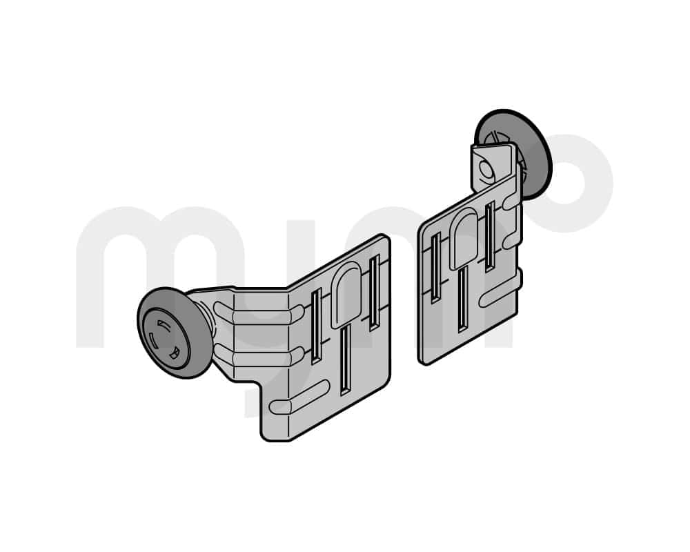 Portarrollos RH 023 para montaje en Z galvanizado izquierdo de Hörmann 3095864