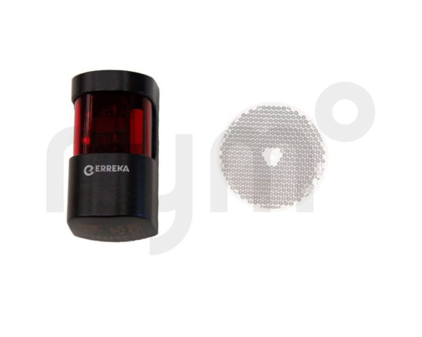 KIT FOTOCELULA POLARIZADA MUTE 12-24V 12MTS+ESPEJO