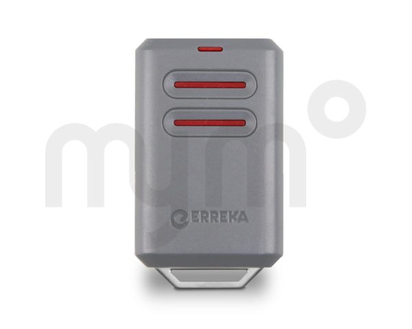 Mando KUMA - emisor Erreka 2 pulsadores código fijo trinario frecuencia 433 MHZ - GRIS