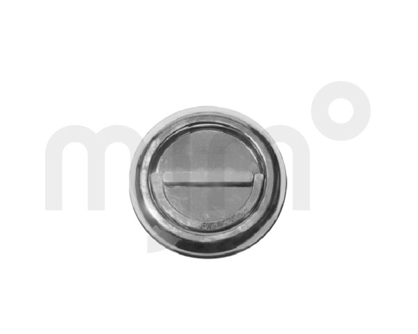 Escudo sobreponer inox plata ciego 31820004