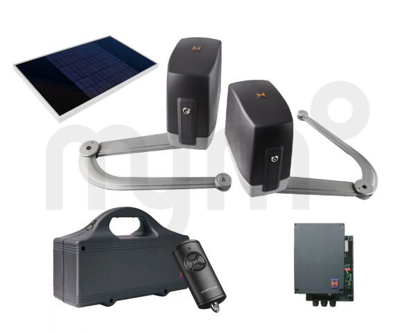 Kit Automatismo de Hörmann para puertas batientes de 2 hojas VersaMatic Akku-solar 2 4512887