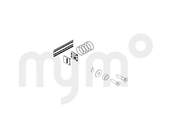 Set para Levolan 60/120 de perfil embellecedor trasero (montaje a techo) - Longitud 1650mm Geze 147221