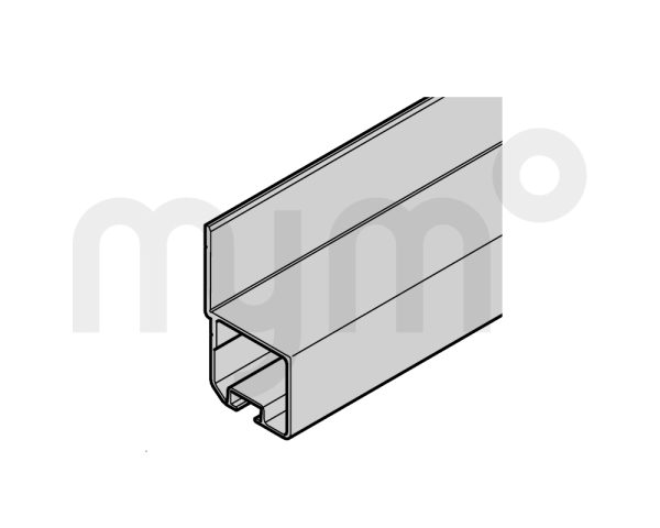 Perfil de remante NF 98 negro anodizado para elemento fijo 4005290