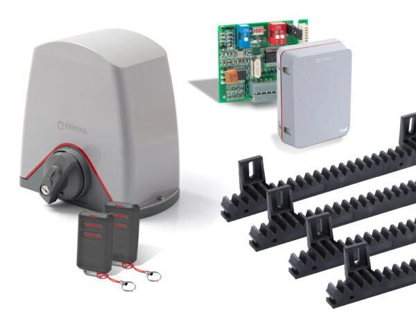 Kit PUMANY – Motor electromecánico para puertas correderas hasta 4 m y 400 kg -Erreka